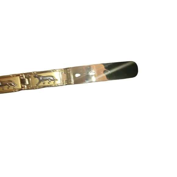 Designer Vintage Unsigned Panther Belt 30 display picture 3